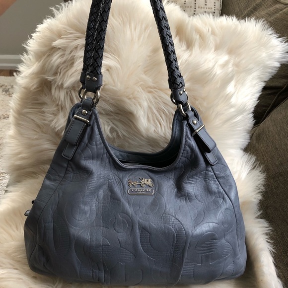Coach Handbags - Coach shoulder handbag Madison embossed Maggie